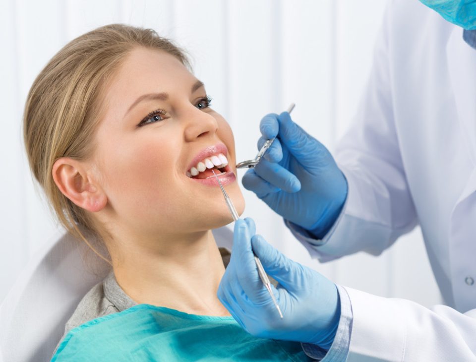 dental patient having a checkup